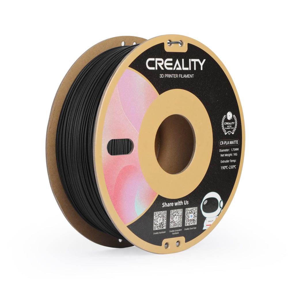 CrealityUAE FILAMENT CREALITY CR PLA MATTE Black 1KG 1.75MM