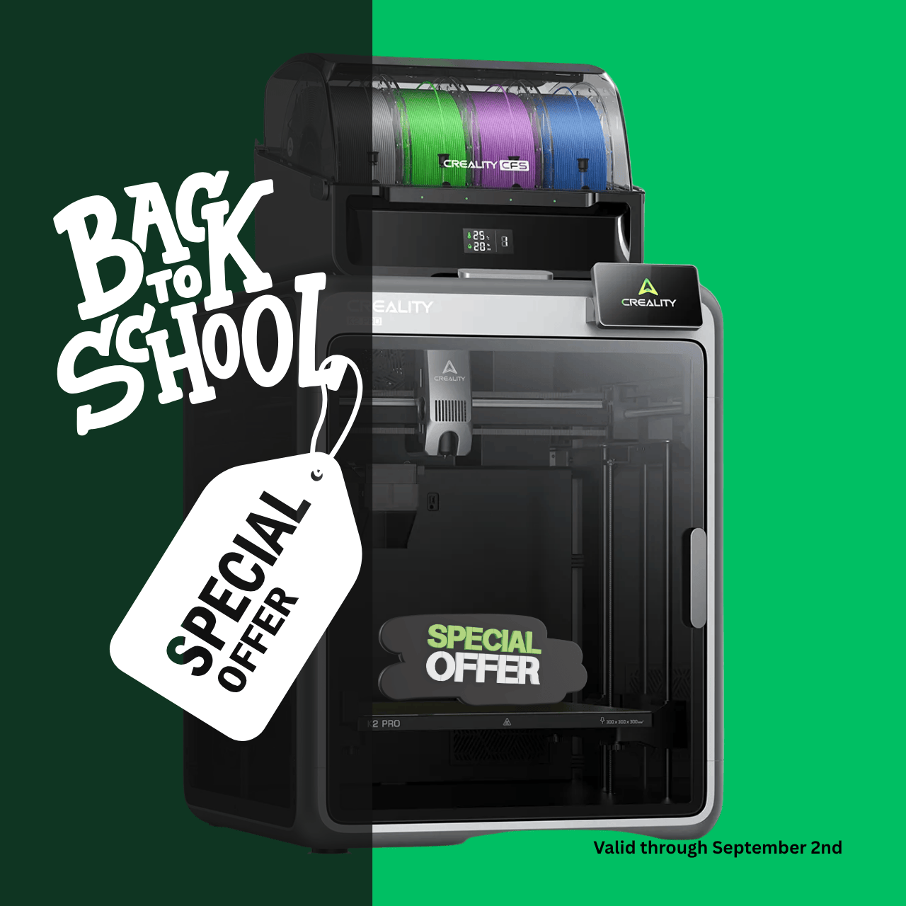CrealityUAE Creality K2 PRO COMBO 3D Printer - BACK TO SCHOOL OFFER