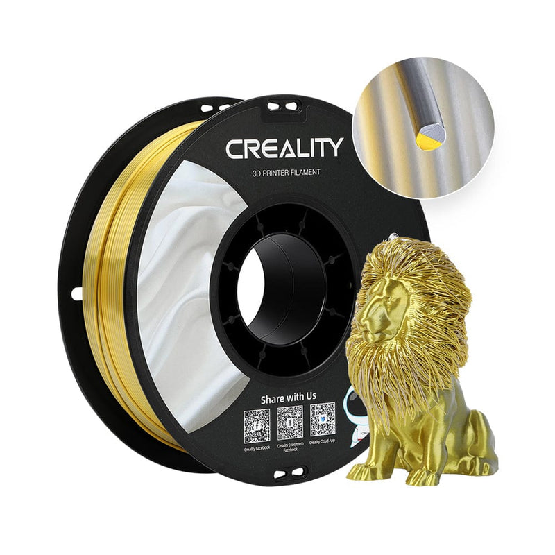 CrealityUAE Copy of FILAMENT CREALITY CR SILK GOLDEN-SILVER 1KG 1.75mm