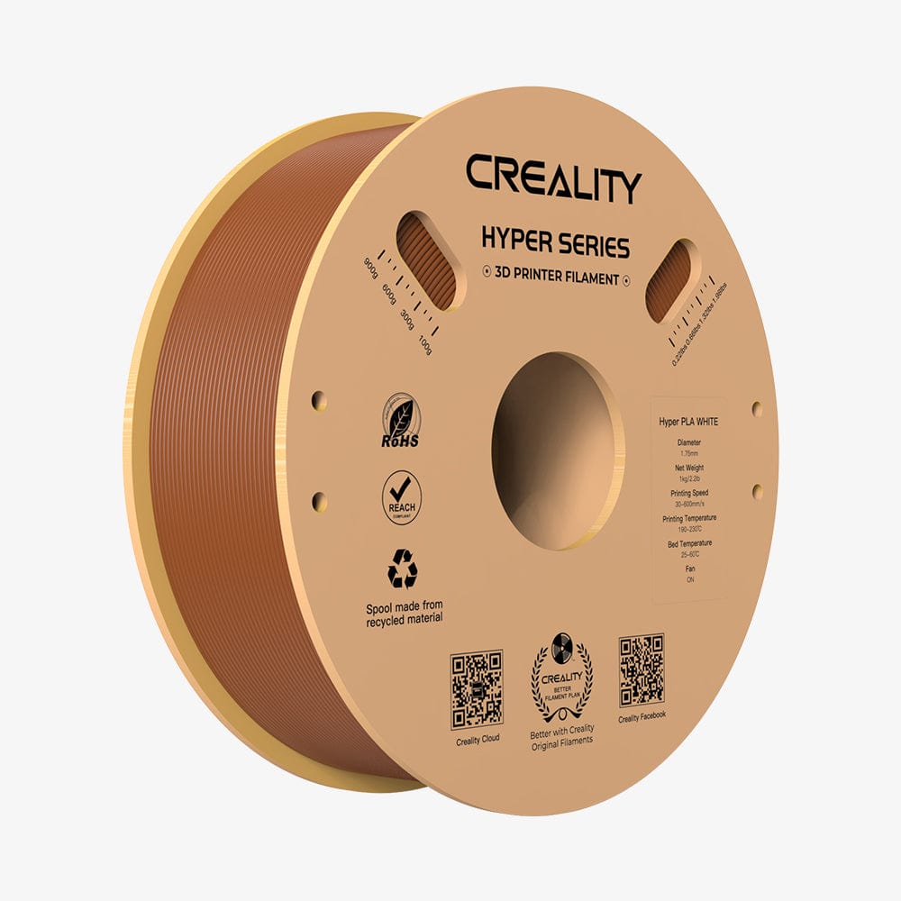 CrealityUAE FILAMENT CREALITY Hyper PLA Brown Filament 1.75mm 1KG
