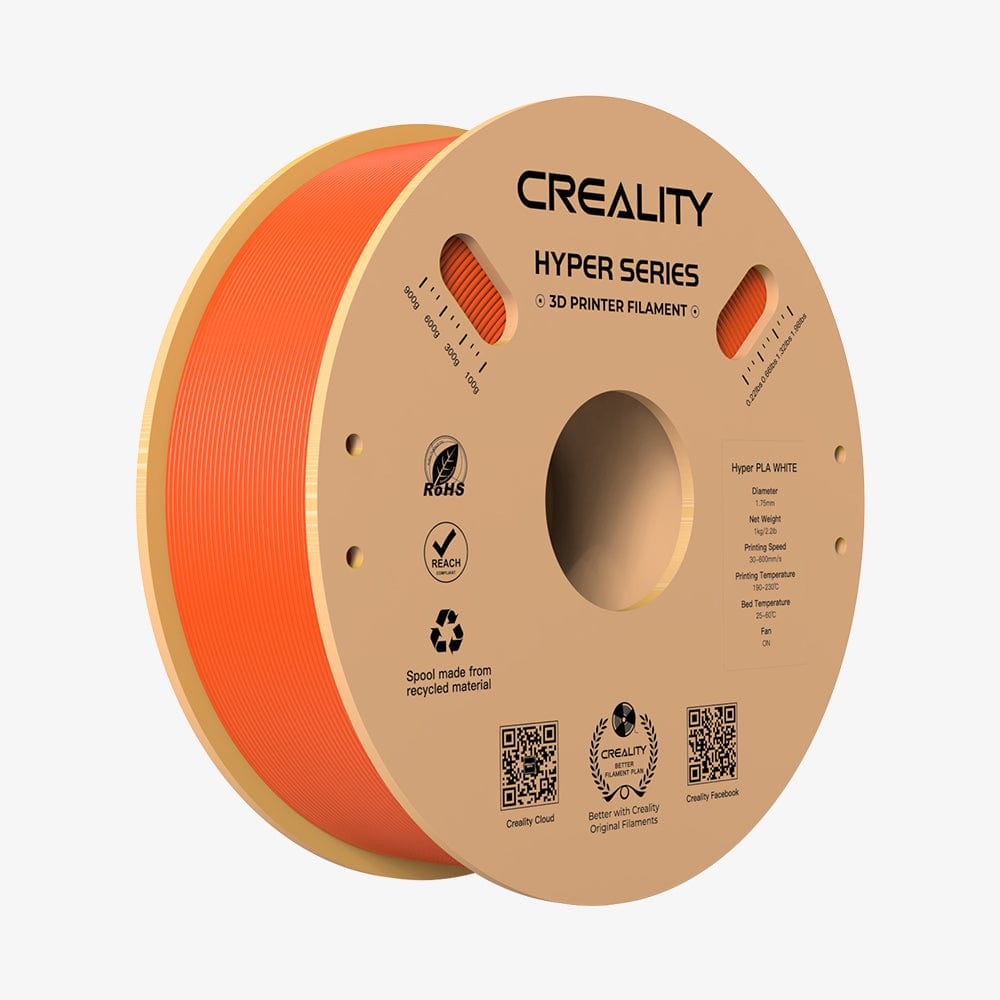 CrealityUAE FILAMENT CREALITY Hyper PLA Orange Filament 1.75mm 1KG