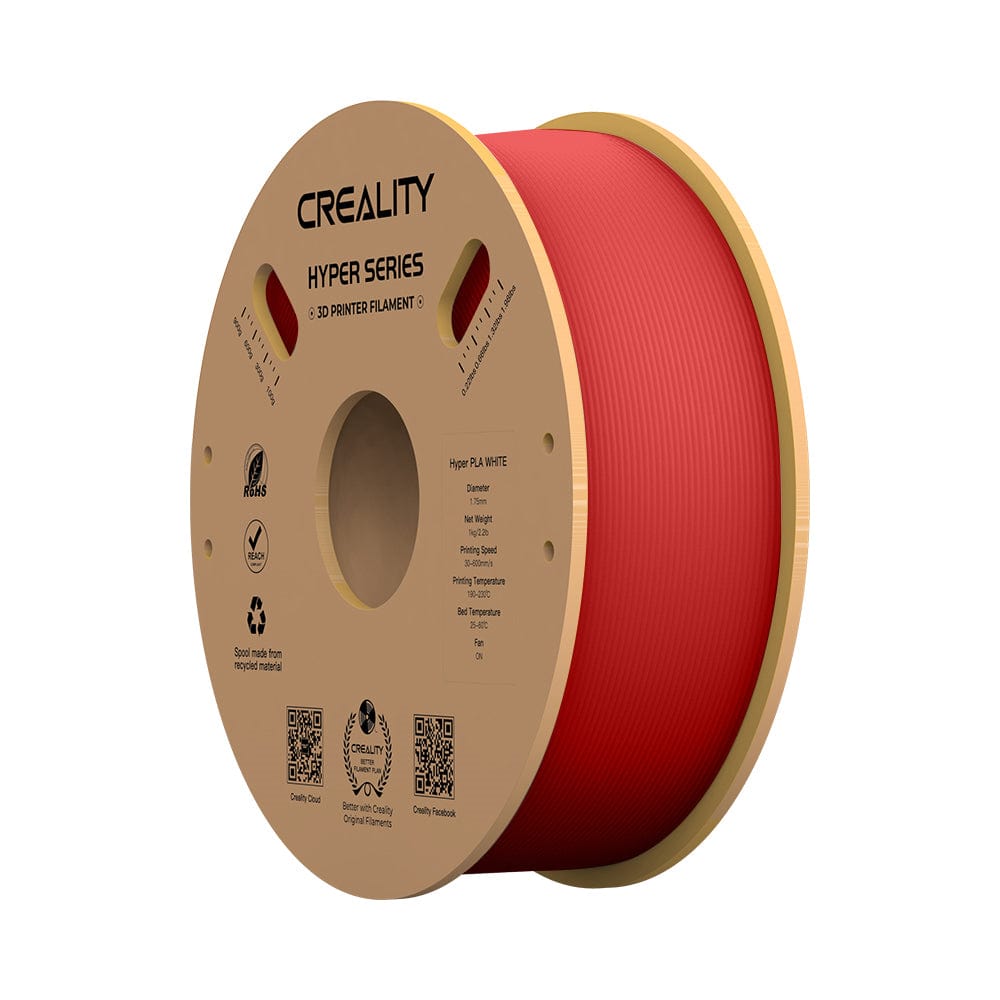 CrealityUAE FILAMENT CREALITY HYPER PLA Red Filament 1.75mm 1KG