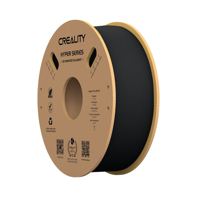 CrealityUAE FILAMENT CREALITY HYPER Series PLA Black Filament 1.75mm 1KG
