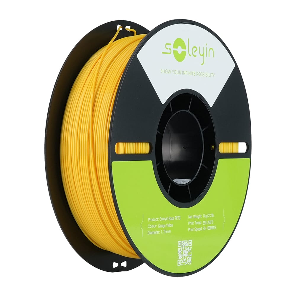 CrealityUAE Filament Soleyin Basic PETG  Ginkgo Yellow 1KG 1.75MM
