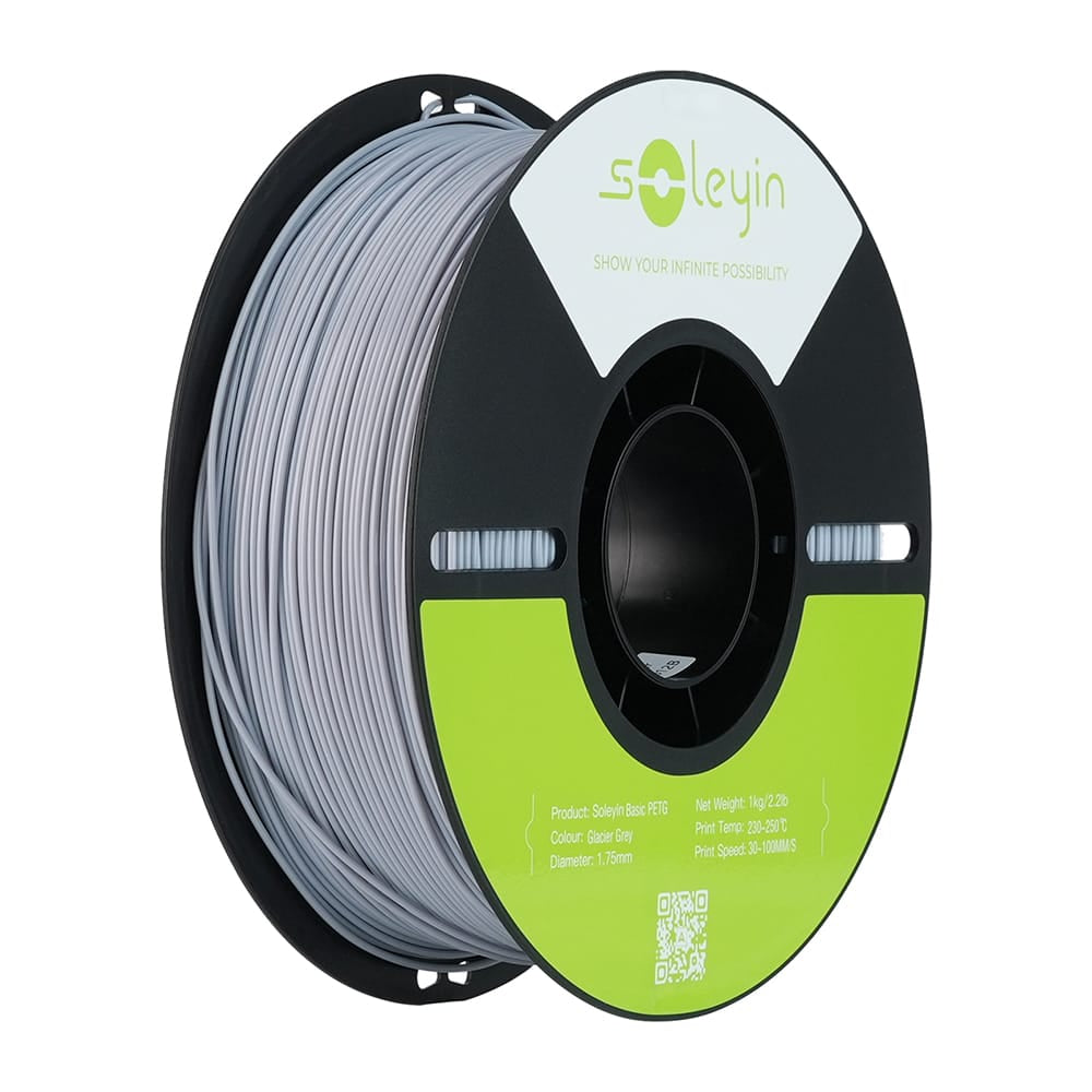 CrealityUAE Filament Soleyin Basic PETG  Glacier Gray 1KG 1.75MM