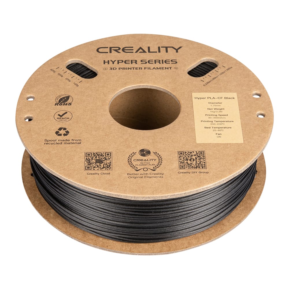 CrealityUAE Hyper PLA-CF Carbon Fiber Creality Filament 1.75mm 1KG