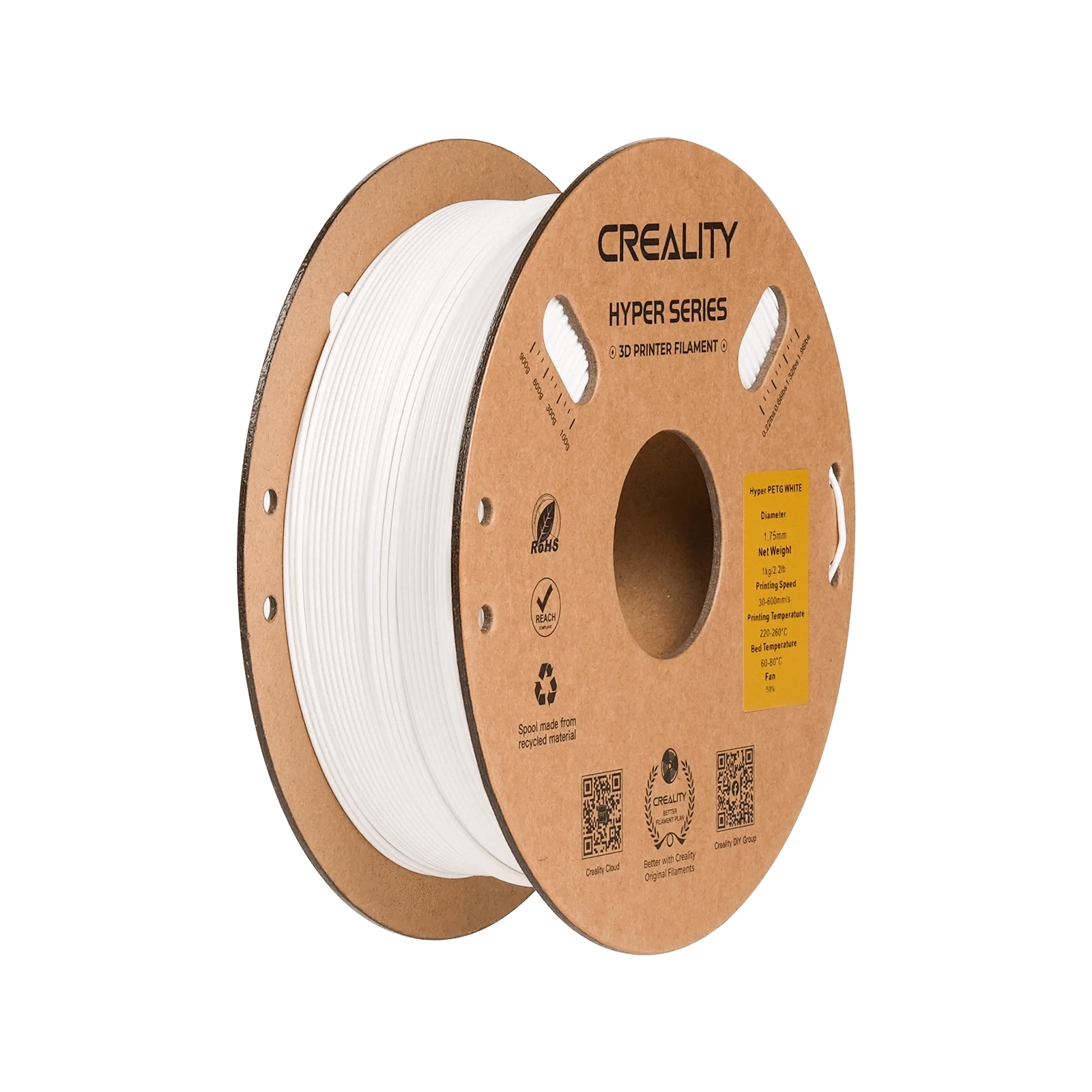 CrealityUAE Hyper PETG WHITE Filament