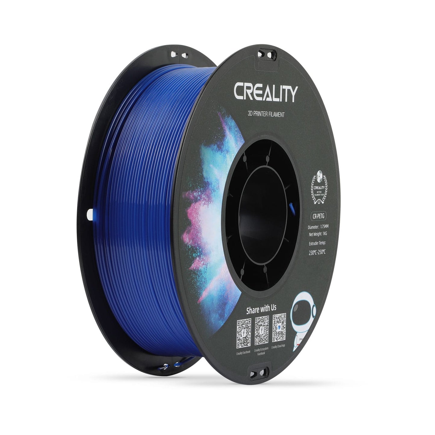 CrealityUAE FILAMENT CREALITY CR PETG Blue 1KG 1.75MM