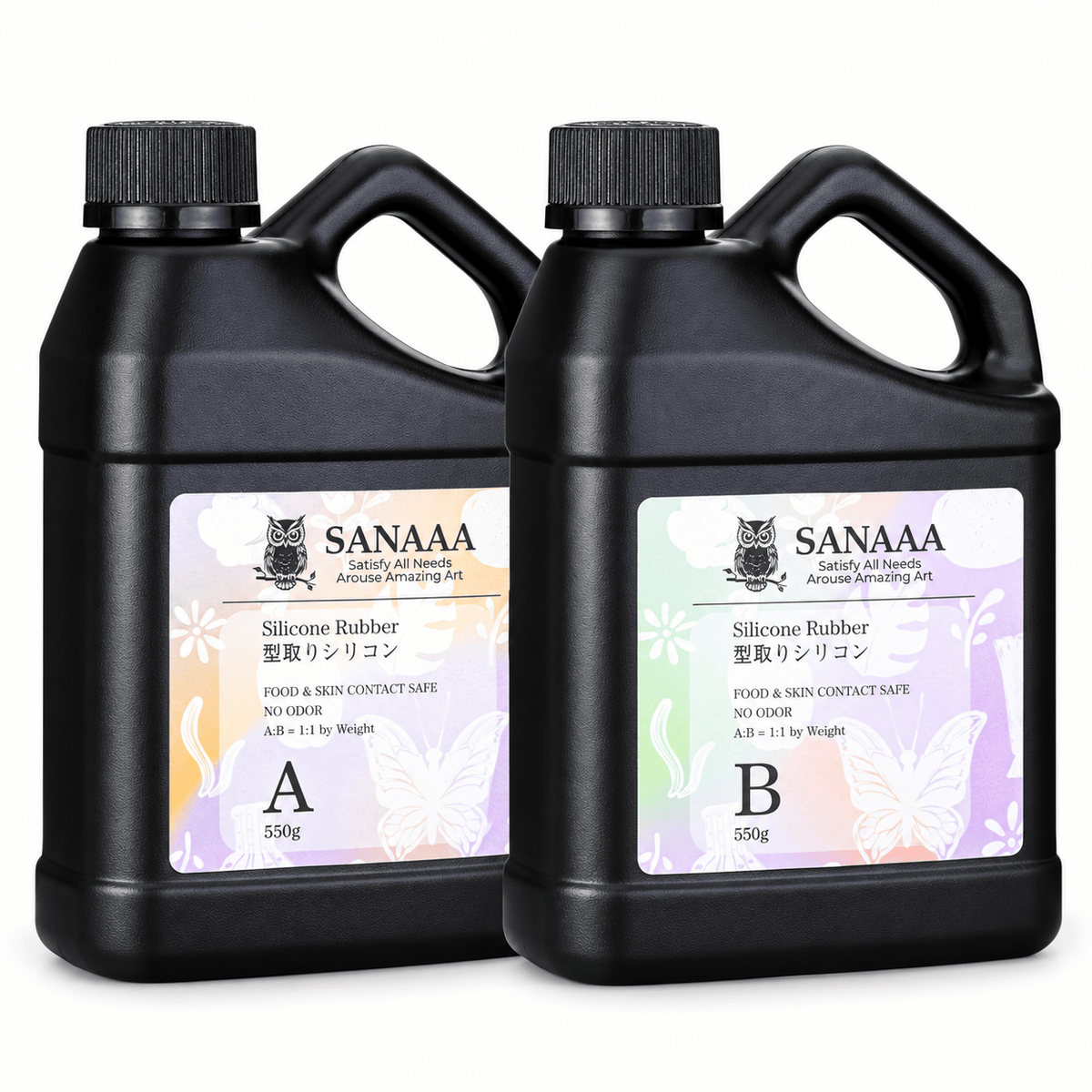 CrealityUAE 1100 grams Liquid Silicone Rubber SANAAA for Mould Making – Shore 10A Hardness -Not Food Grade-