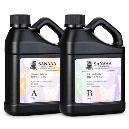 CrealityUAE 1100 grams Liquid Silicone Rubber SANAAA for Mould Making – Shore 10A Hardness -Not Food Grade-