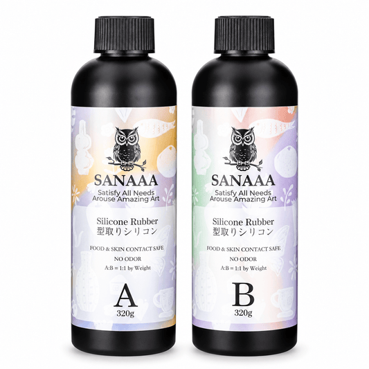 CrealityUAE 640 grams Liquid Silicone Rubber SANAAA for Mould Making – Shore 10A Hardness -Not Food Grade-