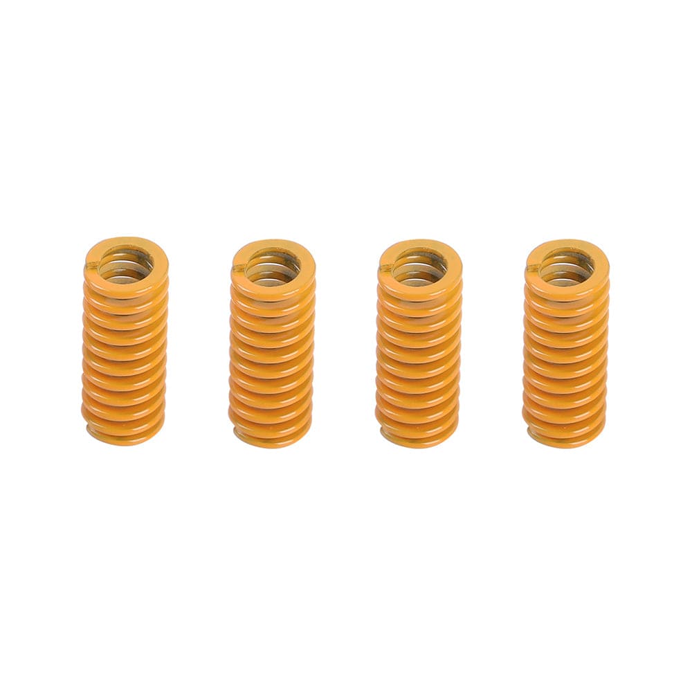 CrealityUAE PARTS BUILD PLATE KNOBS Bed Leveling Metal Knobs with Yellow Springs (4 pcs Each)