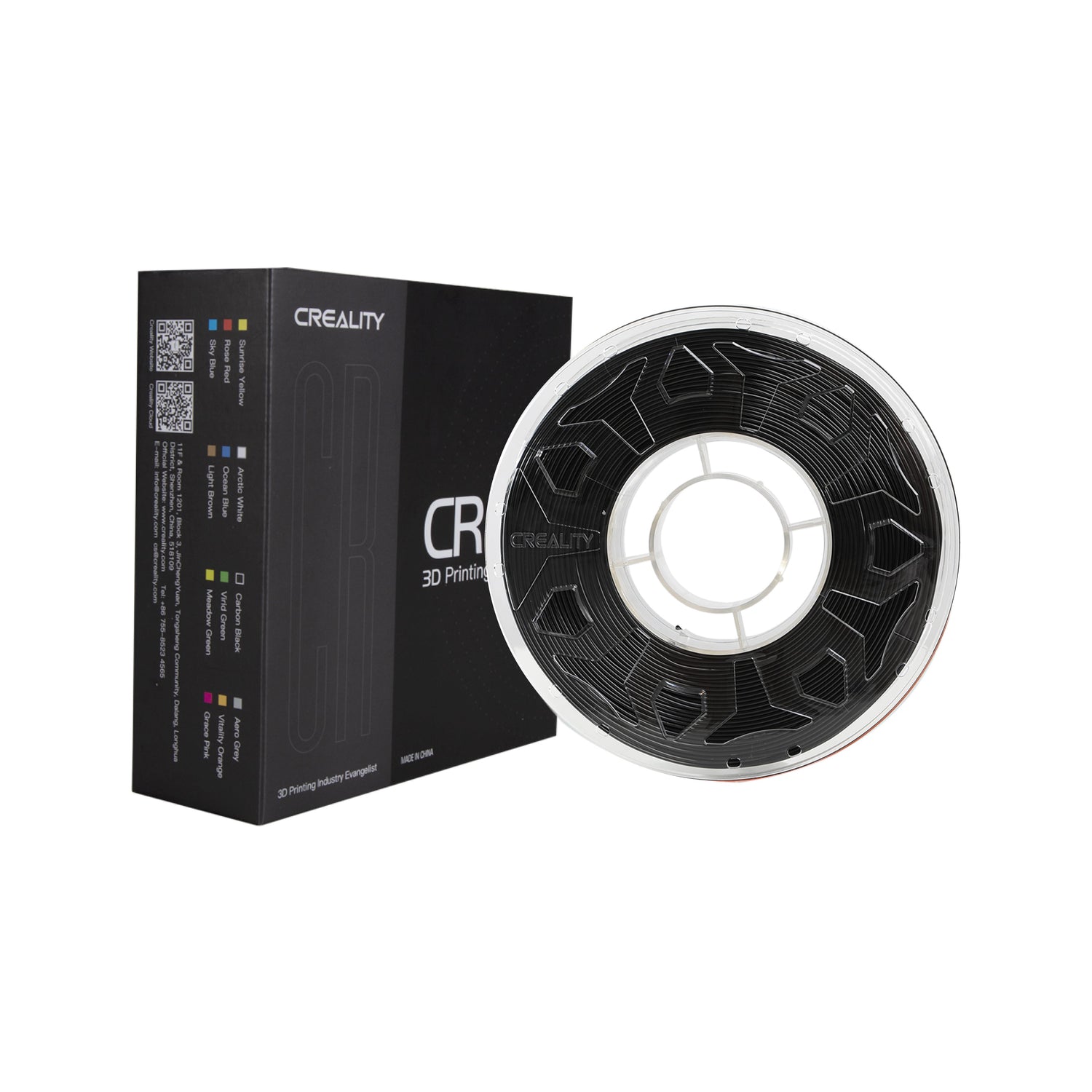 CrealityUAE FILAMENT CREALITY CR ABS BLACK 1KG 1.75MM