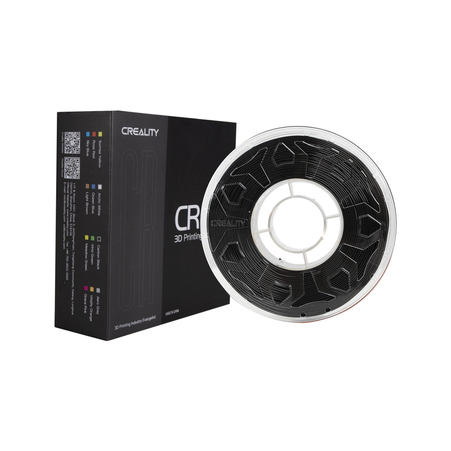 CrealityUAE FILAMENT CREALITY CR PLA BLACK 1KG 1.75MM