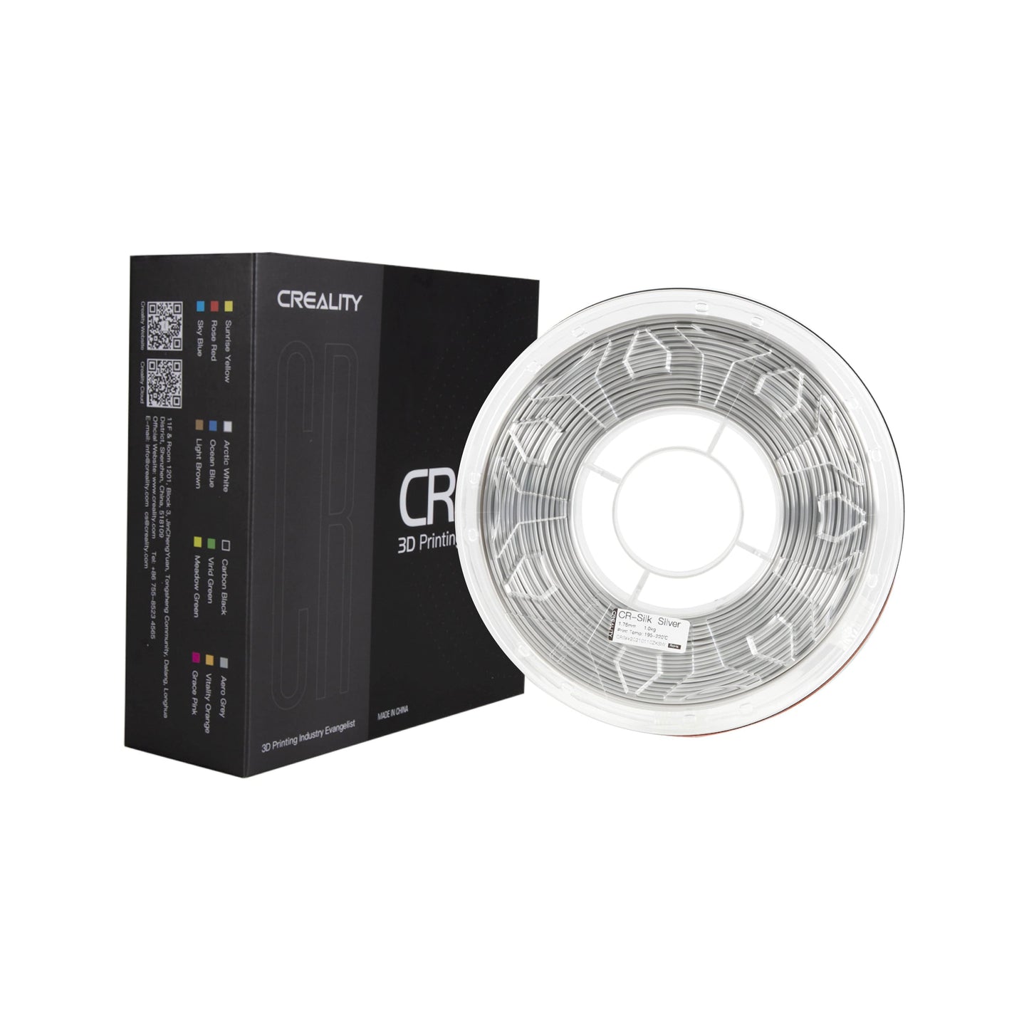 CrealityUAE FILAMENT CREALITY CR SILK SILVER 1KG 1.75mm