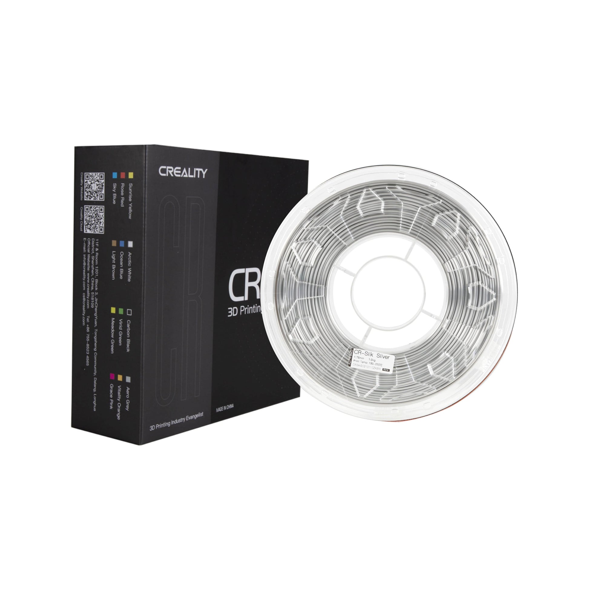 CrealityUAE FILAMENT CREALITY CR SILK SILVER 1KG 1.75mm
